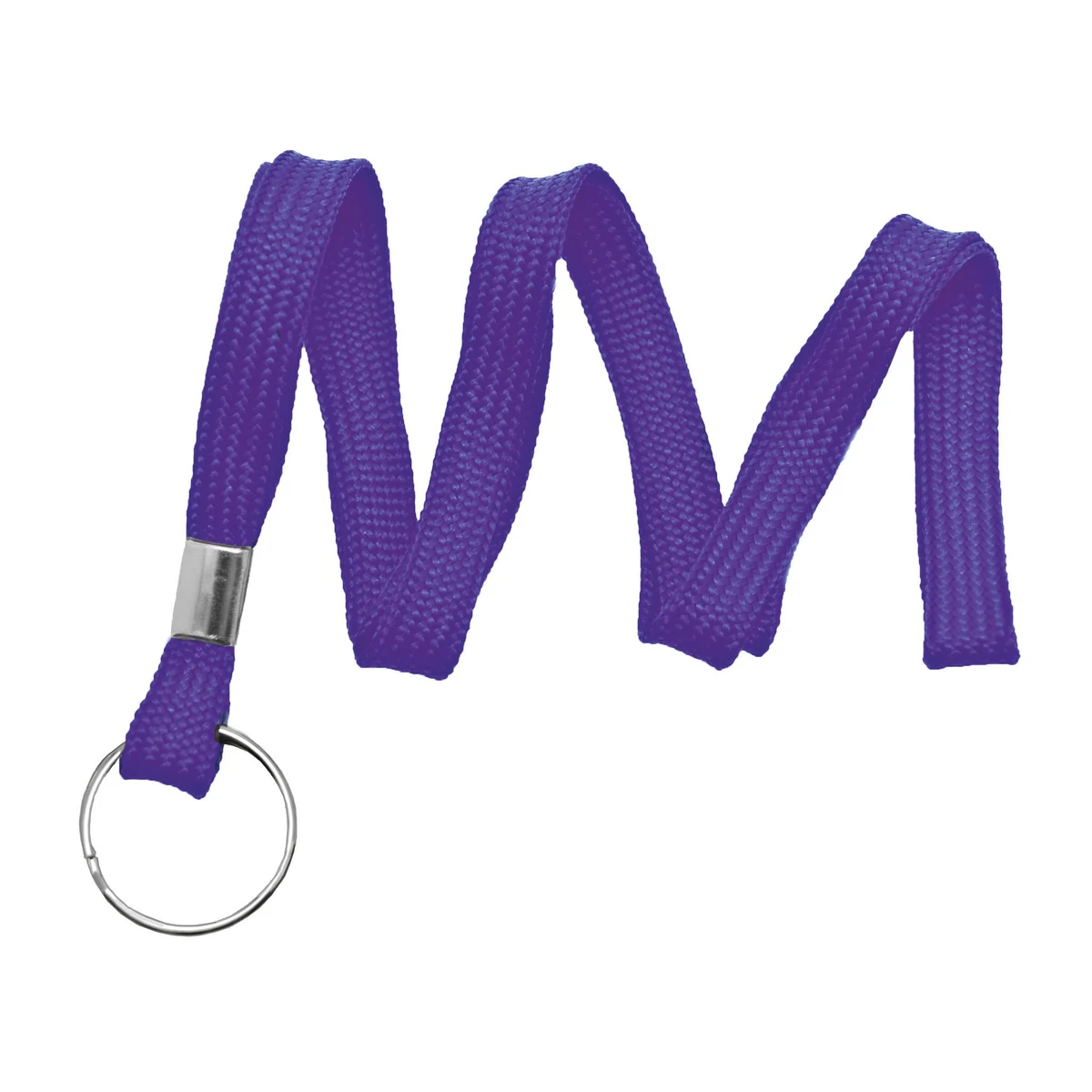 3/8" Blank Lanyard w/Split Ring (Purple) 1