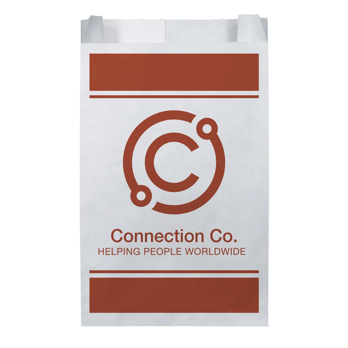 One Color 2-Sided Merchant Paper Bag with Gusset (5" x 7.5" x 2") 1