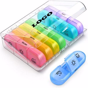 7 Day Pill Box With 21 Compartments