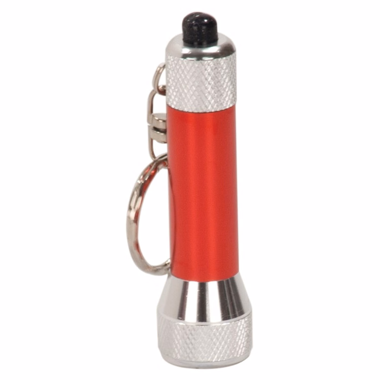 Red 5 LED Flashlight with Key Chain