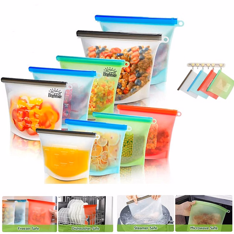 Silicone Reusable Food Fresh Preserving Bags
