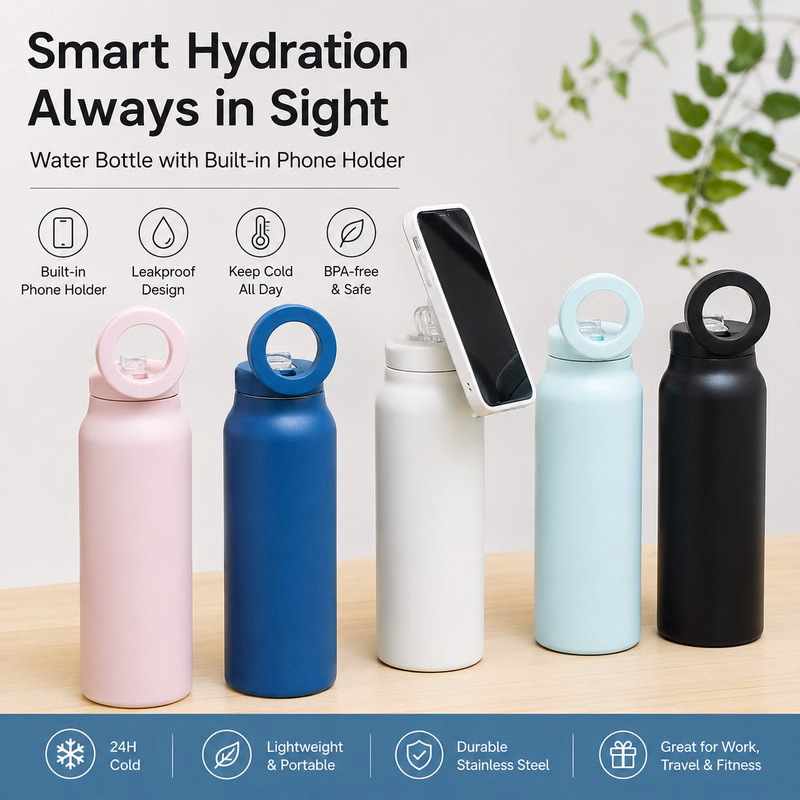 New Insulated Cup with Magnetic Phone Holder