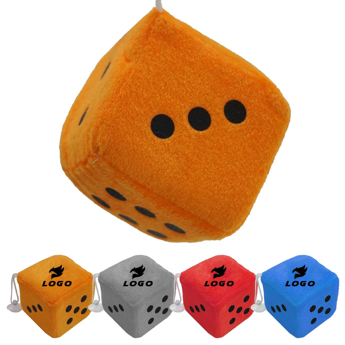 Fuzzy Dice Car Decoration ?C Rearview Mirror Hanging Charm 1
