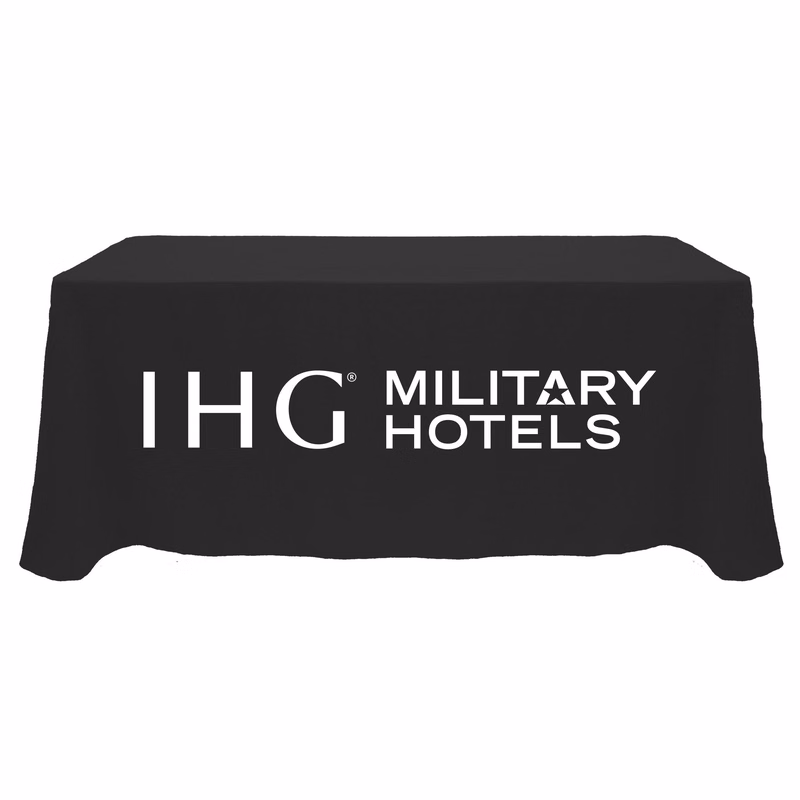 90X156-DG-P-MILITARY HOTELS TABLECLOTH