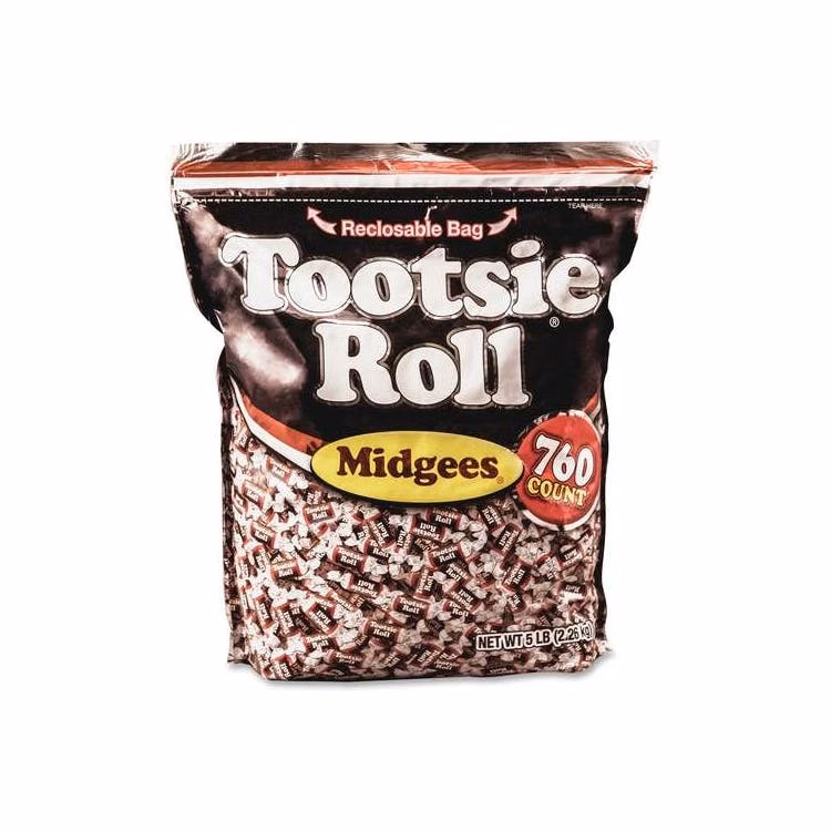 Tootsie Roll Midgees - 5 lb 760 Ct