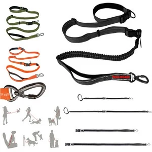 5 In 1 Hands Free Dog Leashes With Pockets 1
