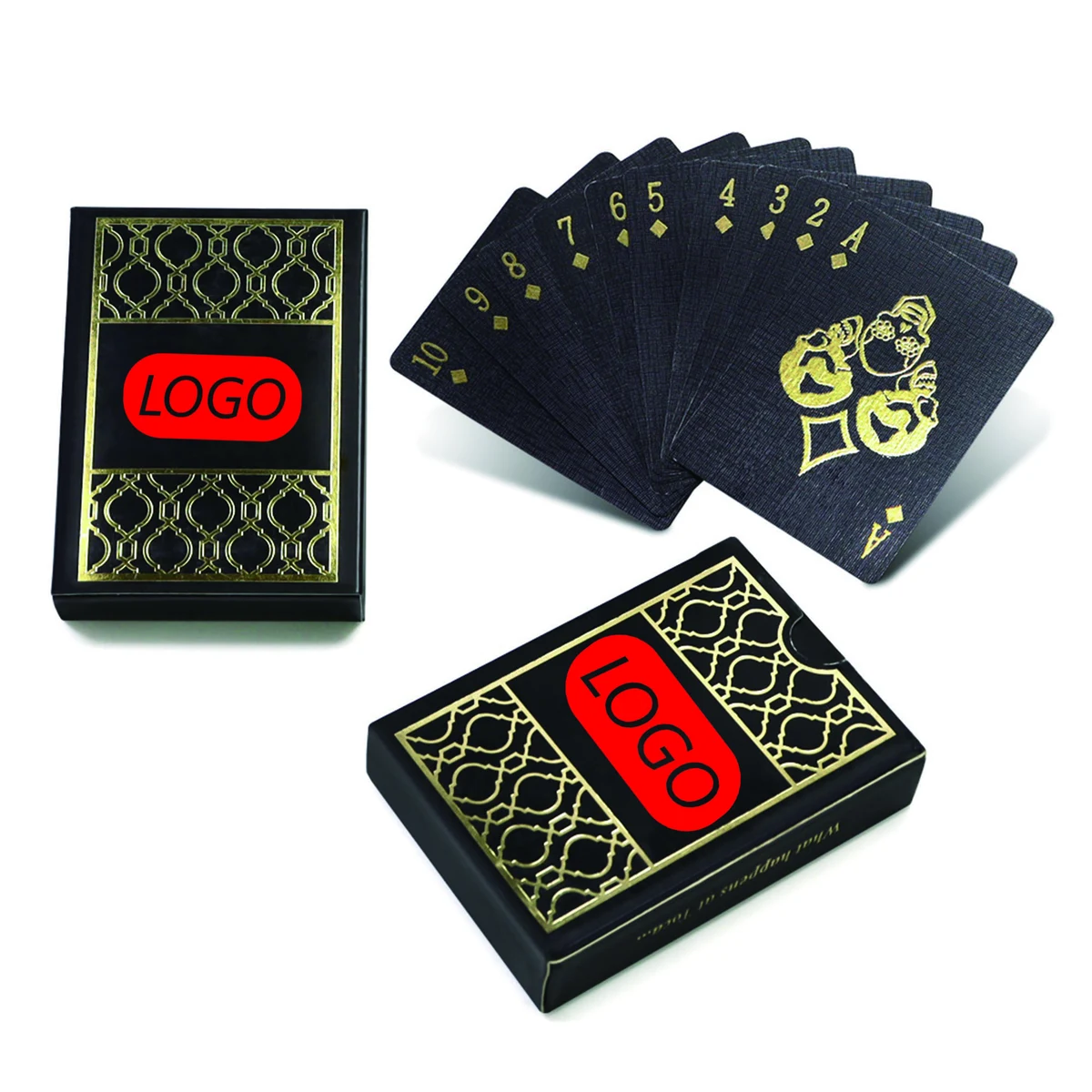 Gold Foil Stamped Poker Cards 1