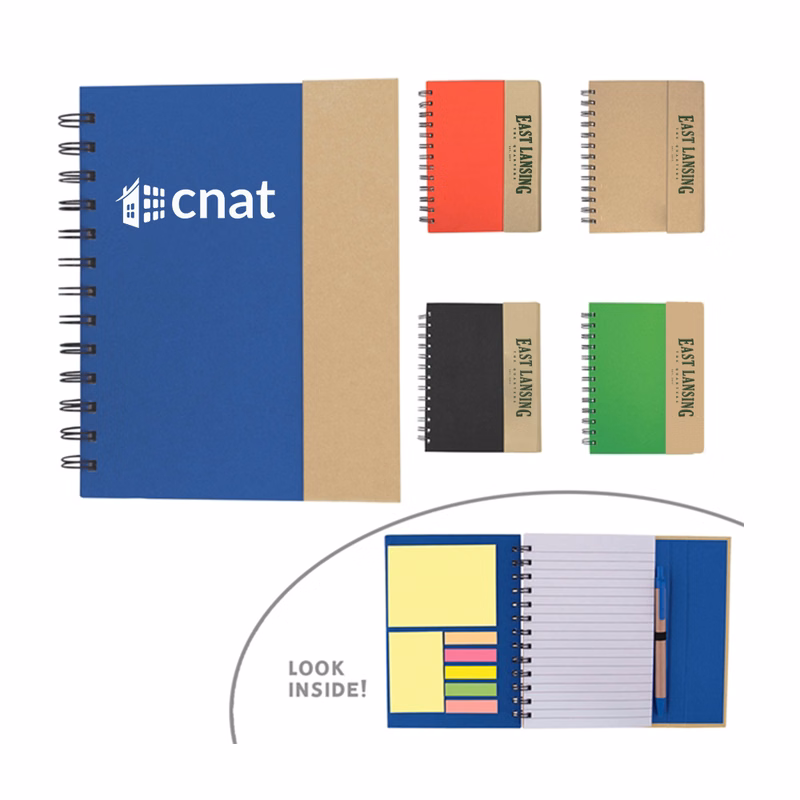 Eco Magnetic Notebook with Sticky Notes