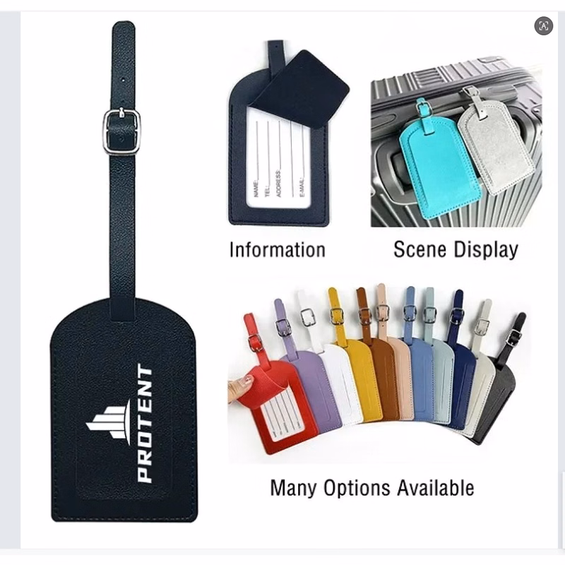 Soft PU Leather Luggage Tag