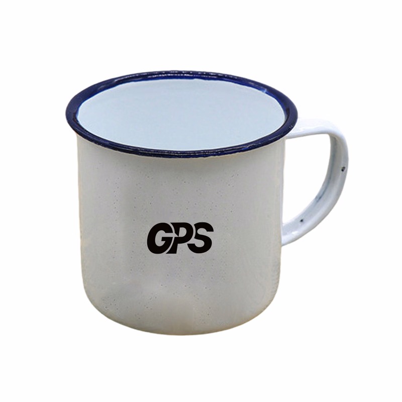 White Custom Enamel Mugs