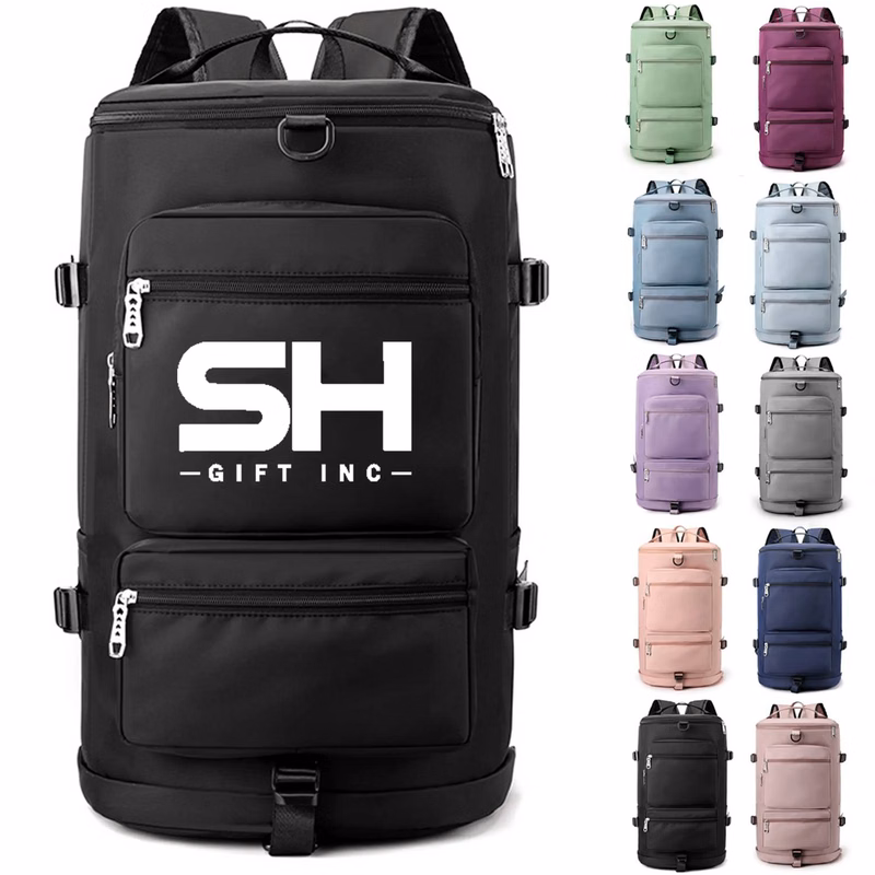 Waterproof Dry Wet Separation Nylon Duffel Backpack