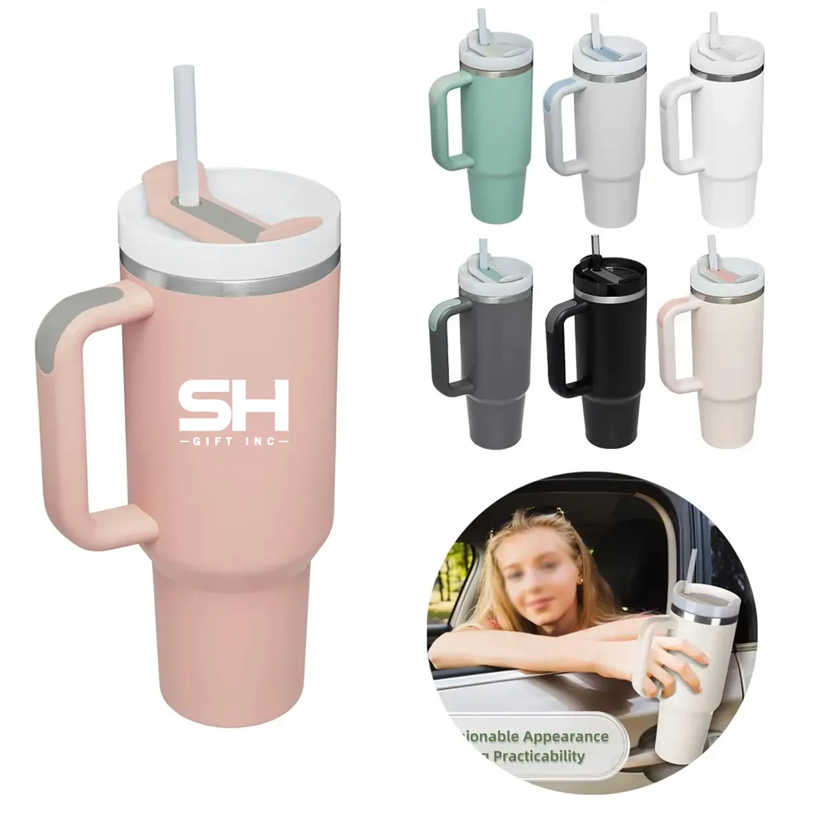 30 oz Cup Stainless Steel Water Bottle With Straw 1
