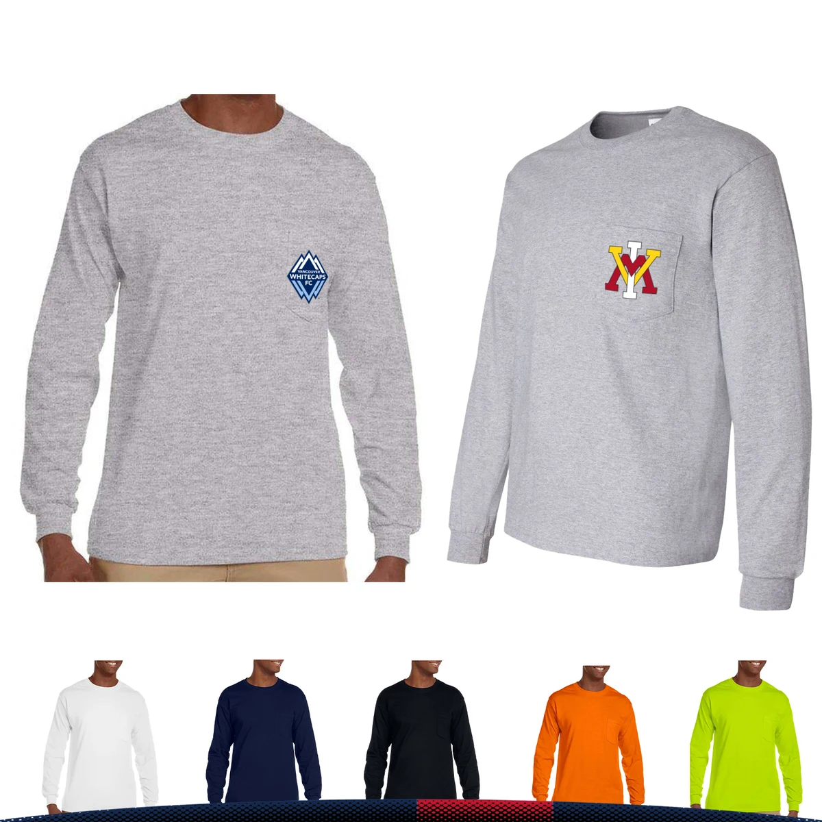 Gildan® 100% Cotton Long Sleeve T-Shirts 1