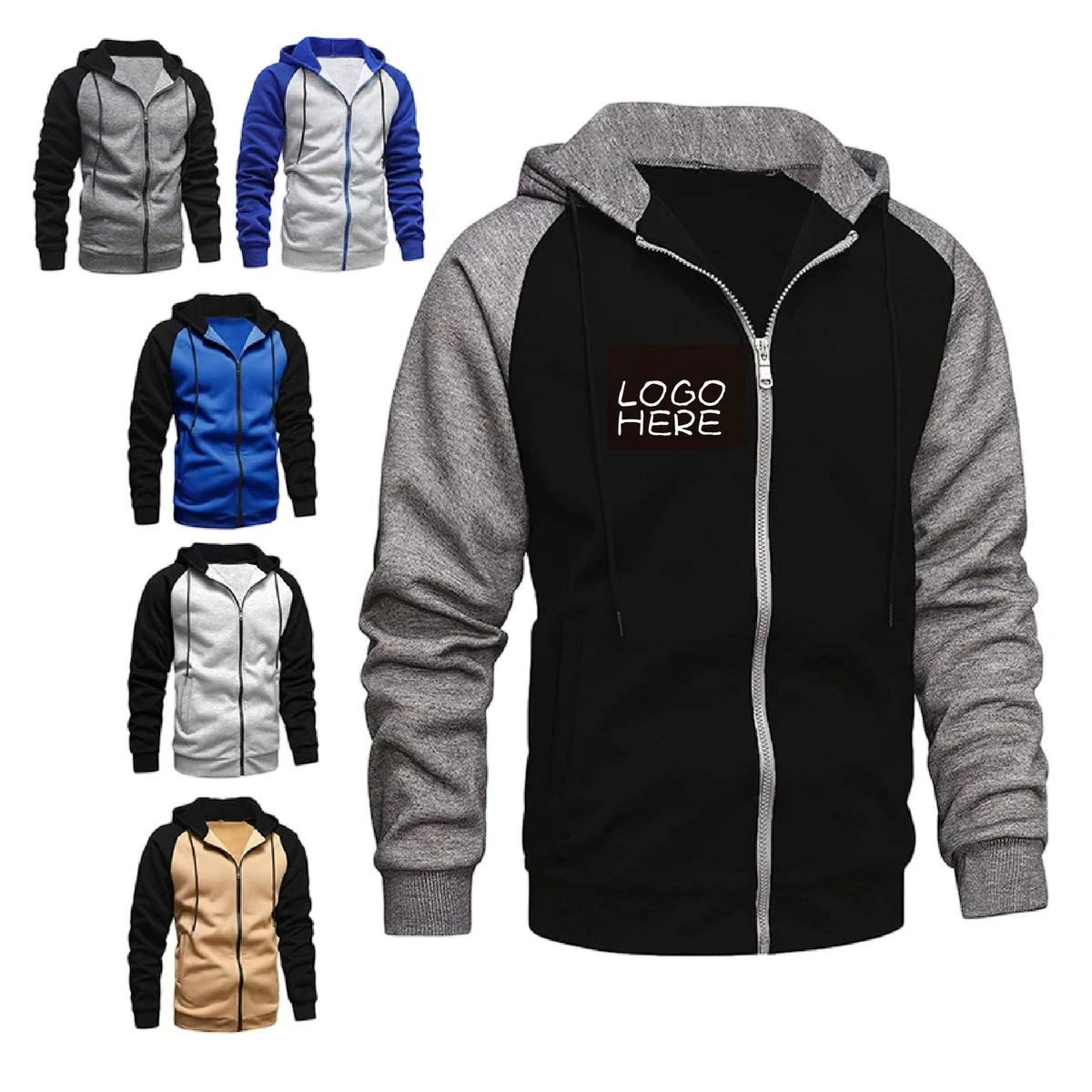 Hooded Long-Sleeve Pullover Sweatshirt, custom hoodie or sweatshirt with logo imprint 1