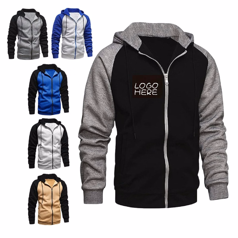 Hooded Long-Sleeve Pullover Sweatshirt