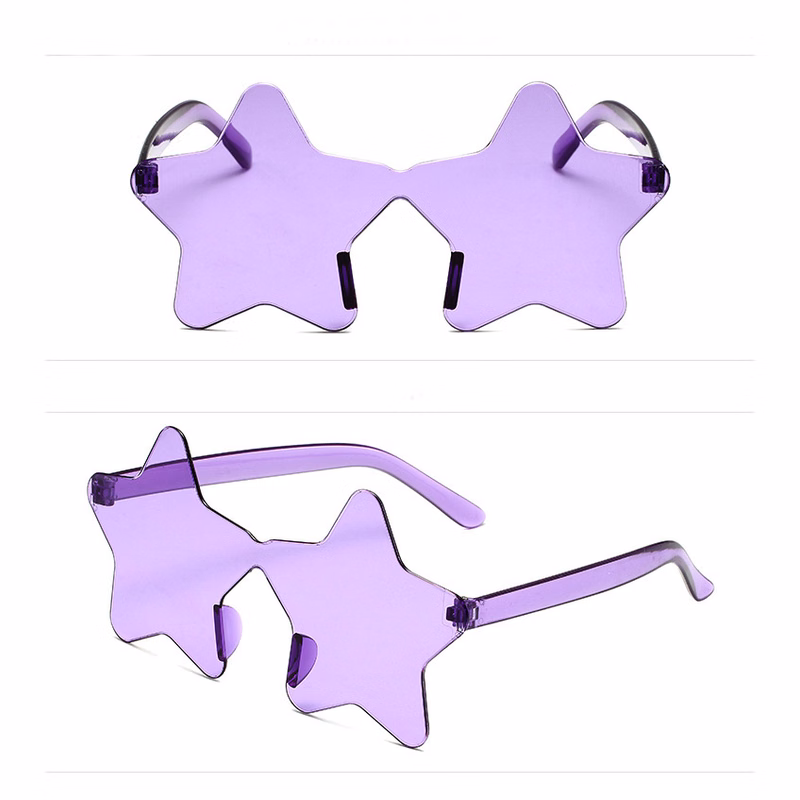 Star Rimless Sunglasses