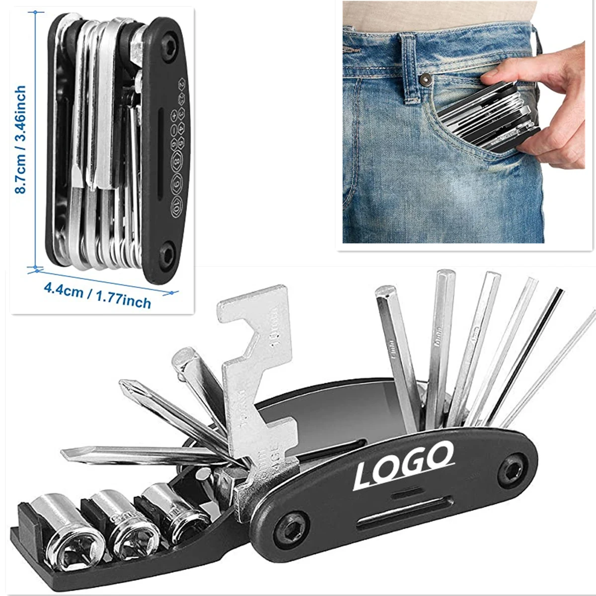16 in 1 Multi-Function Bicycle Mechanic Repair Tool 1