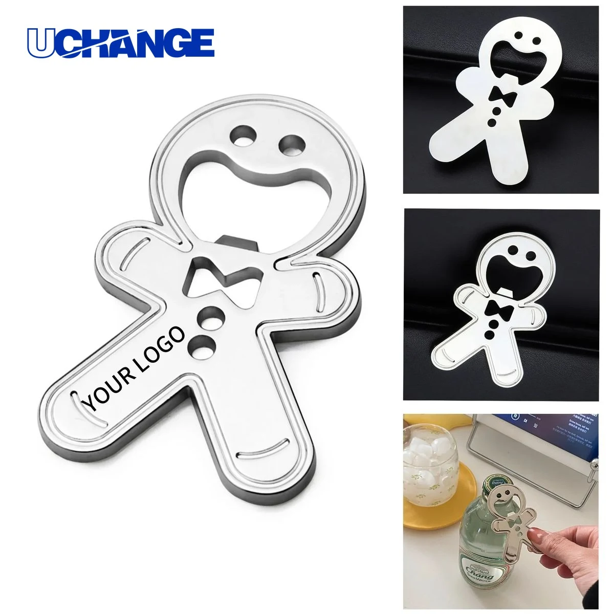 Gingerbread Opener Keychain Tool for Holiday Events 1