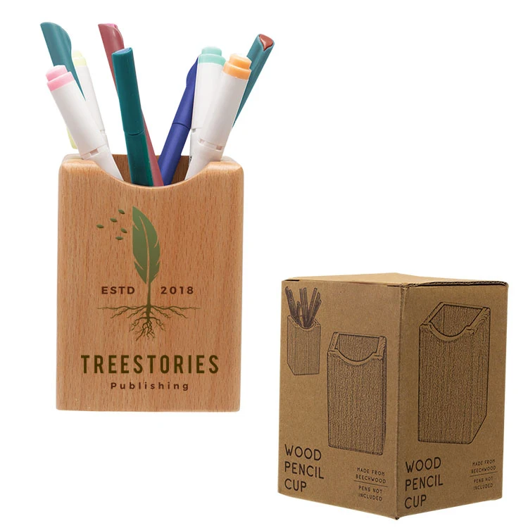Wood Pencil Cup 1