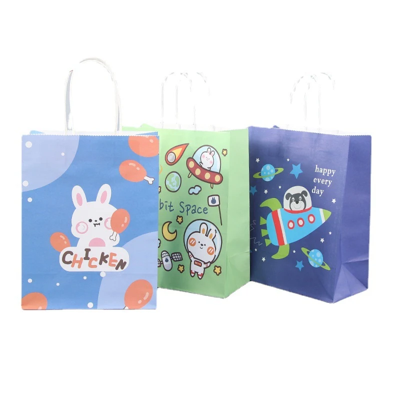 Kraft Paper Shopping Gift Tote Bag 1