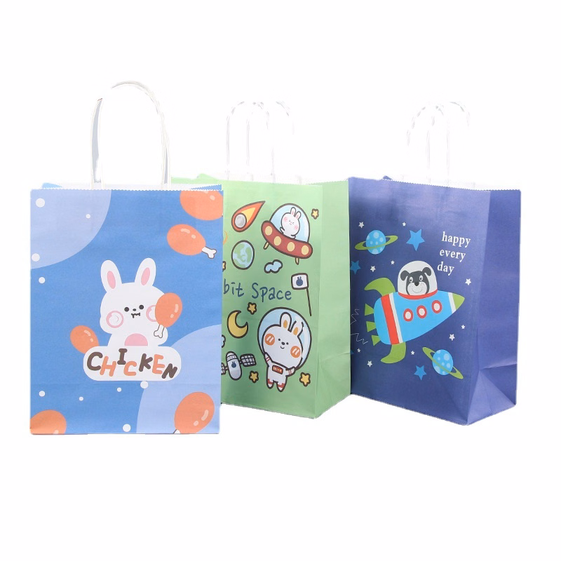 Kraft Paper Shopping Gift Tote Bag