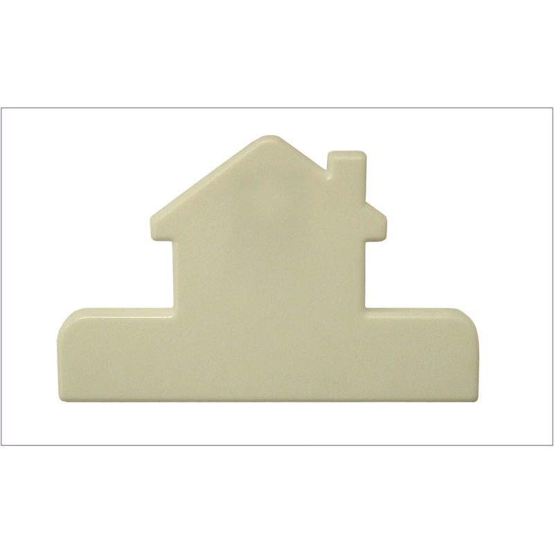 4" House Shaped Bag Clips - Solid White
