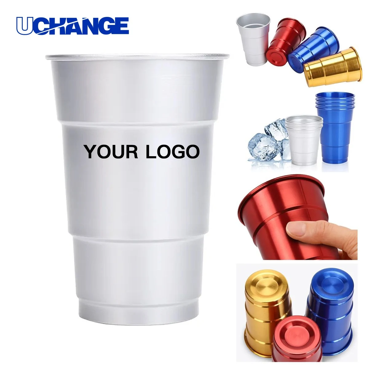 Aluminum Cup Drinkware 16oz Lightweight for Outdoor Events 1