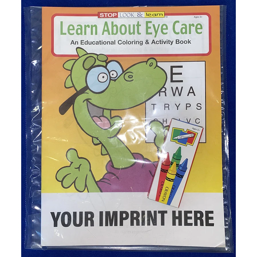 COLORING SET - Learn About Eye Care Coloring Book Fun Pack 1