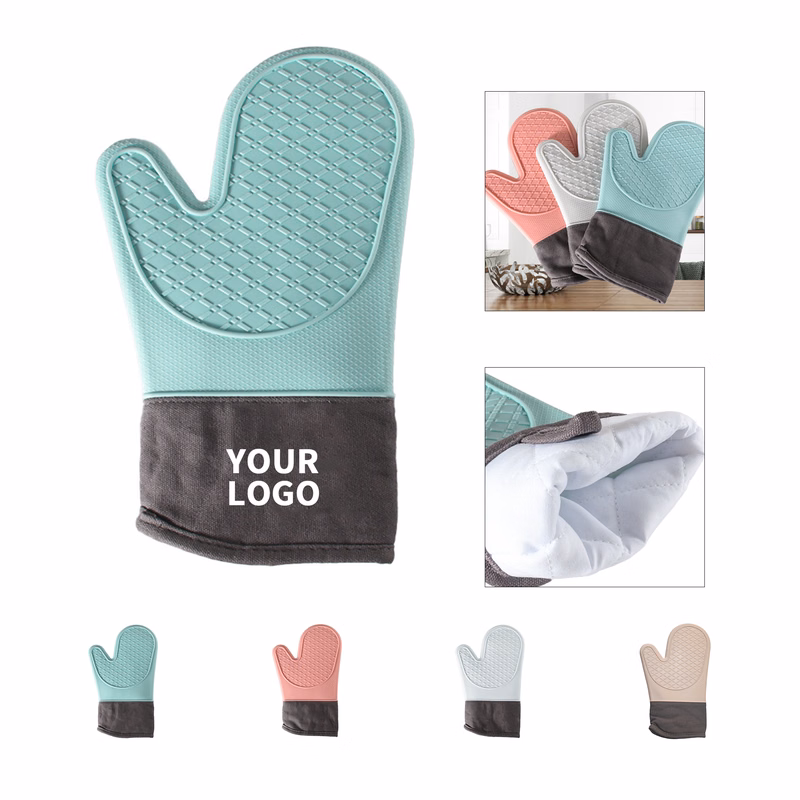 Heat Resistant Silicone Oven Mitt With Textured Grip