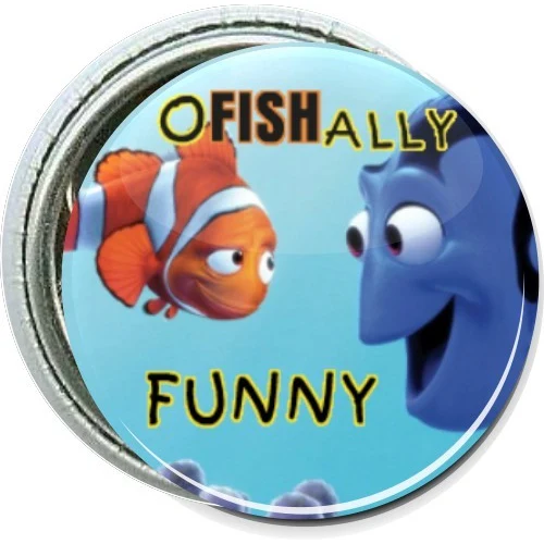 Nemo, Ofishally Funny, Kids Button 1