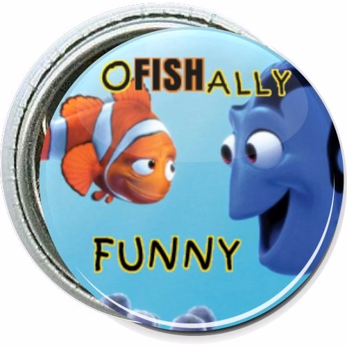 Nemo, Ofishally Funny, Kids Button