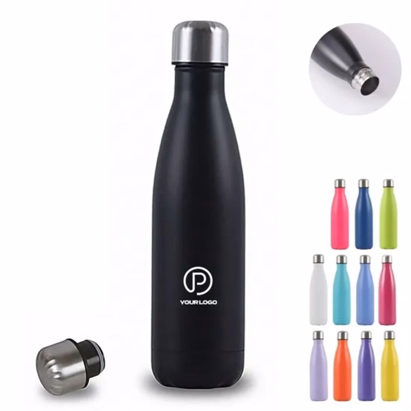17oz vacuum insulated cola water bottle for camping gym