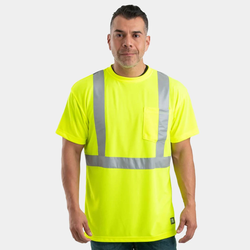 BERNE® Men's Hi-Vis Class 2 Performance Pocket T-Shirt 1