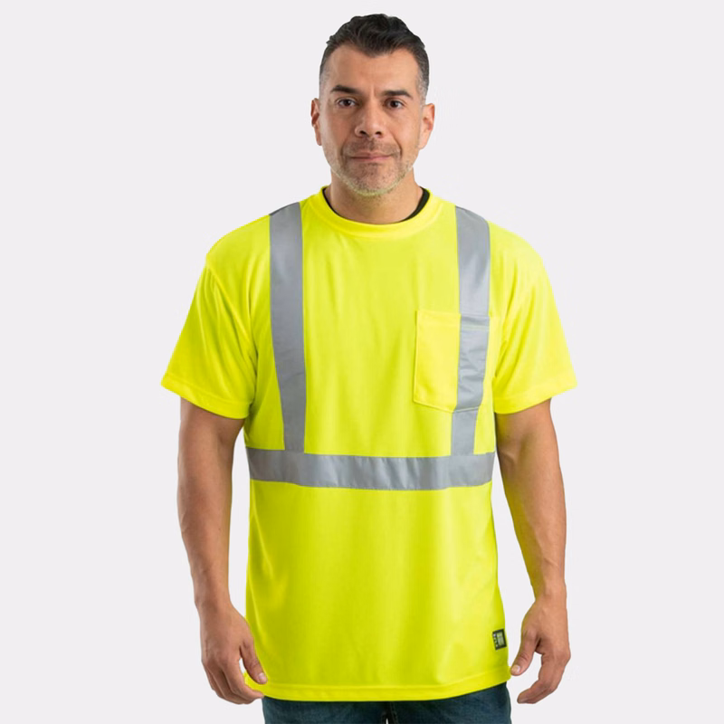 BERNE® Men's Hi-Vis Class 2 Performance Pocket T-Shirt