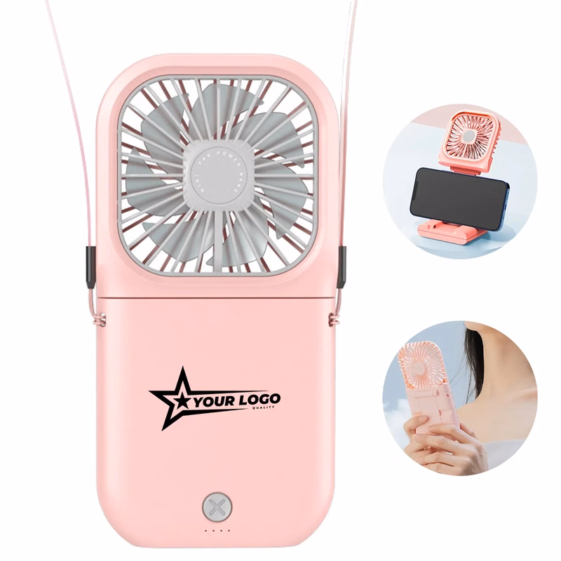 Portable Mini Fan Small Battery Powered Removable Neck Strap
