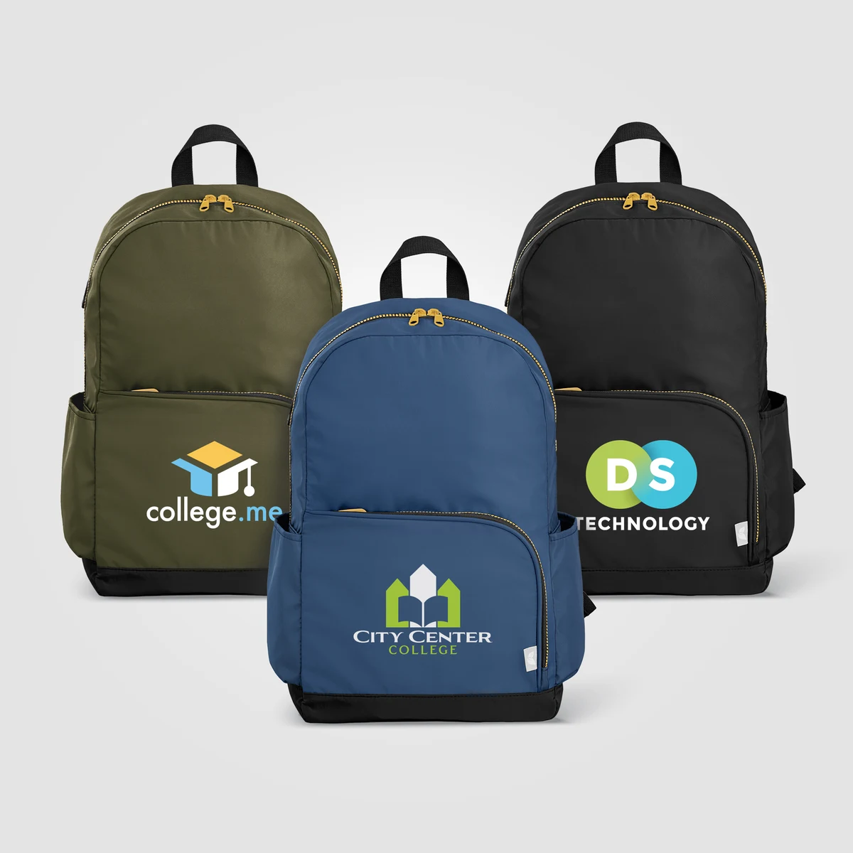 Aurelia rPET Dual Pocket Gold-Zip 15 Inch Laptop Backpack - 20L 1