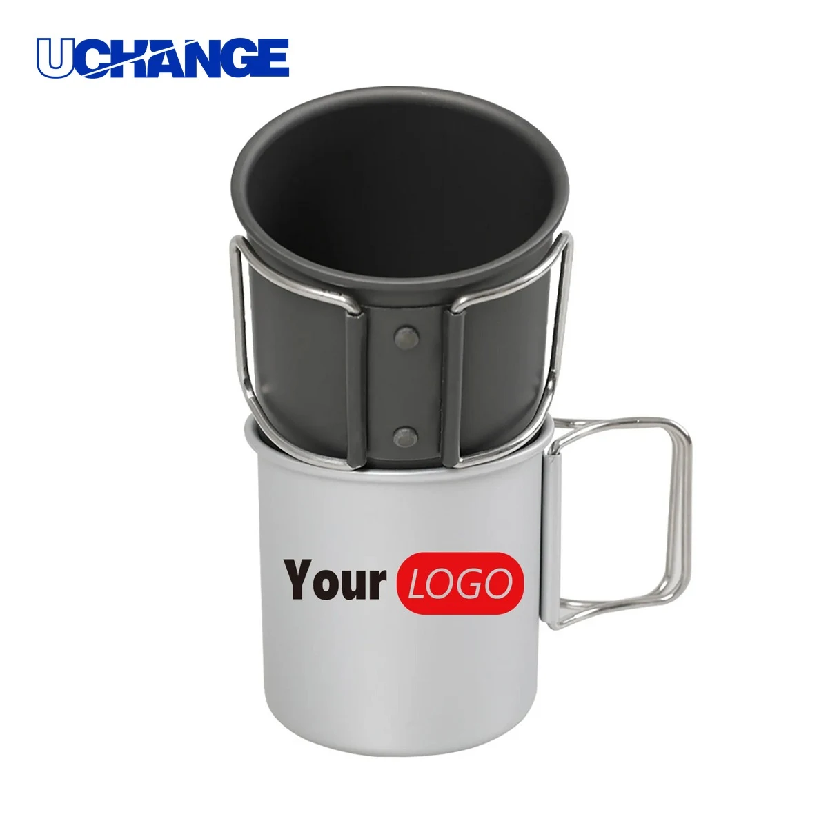 Camping Mug Container with Foldable Handle 1