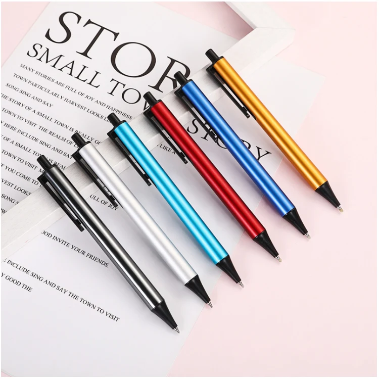 Stylish Metal Button Pen 1
