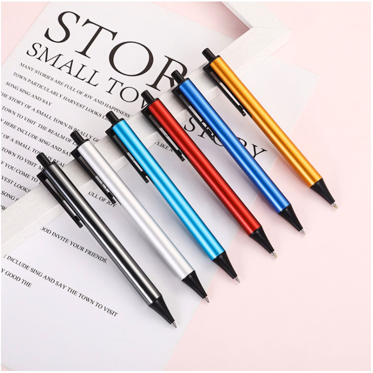 Stylish Metal Button Pen