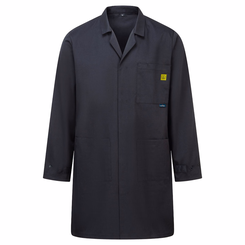 PORTWEST® Carbon Fibre Knitted Antistatic ESD Coat w/ 3 Pockets