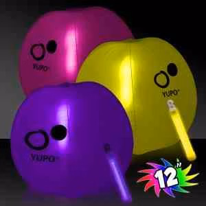 Translucent Beach Ball with Glow light Stick