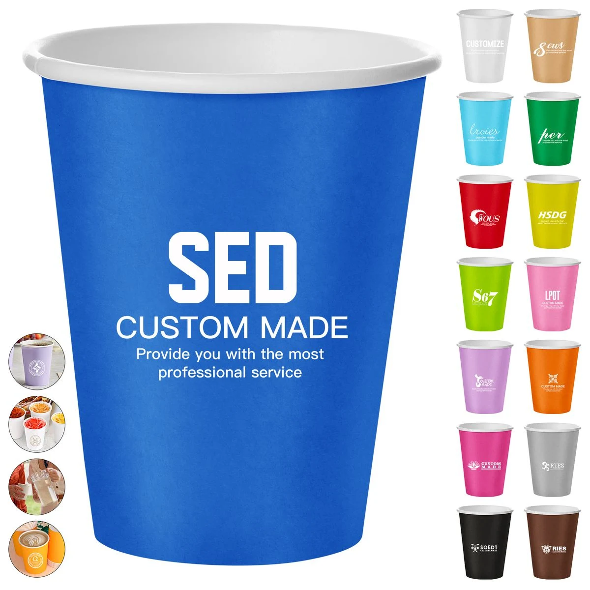 9oz Single Wall Paper Coffee Cup 1