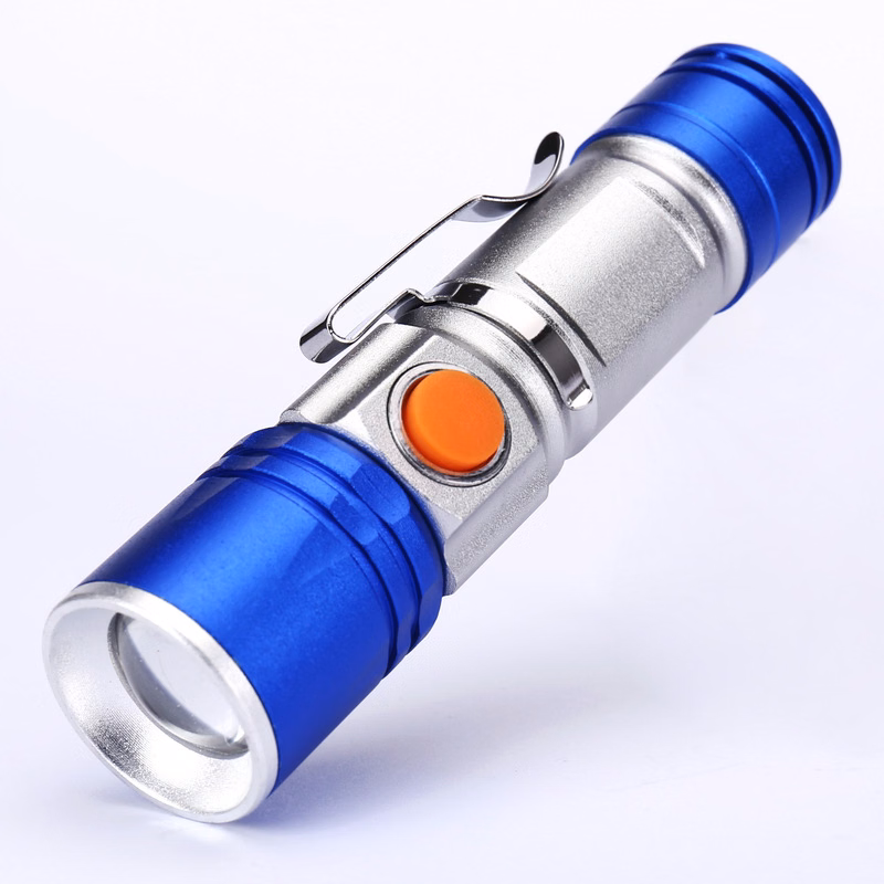 LED Flashlight with Built-in Rechargeable Battery