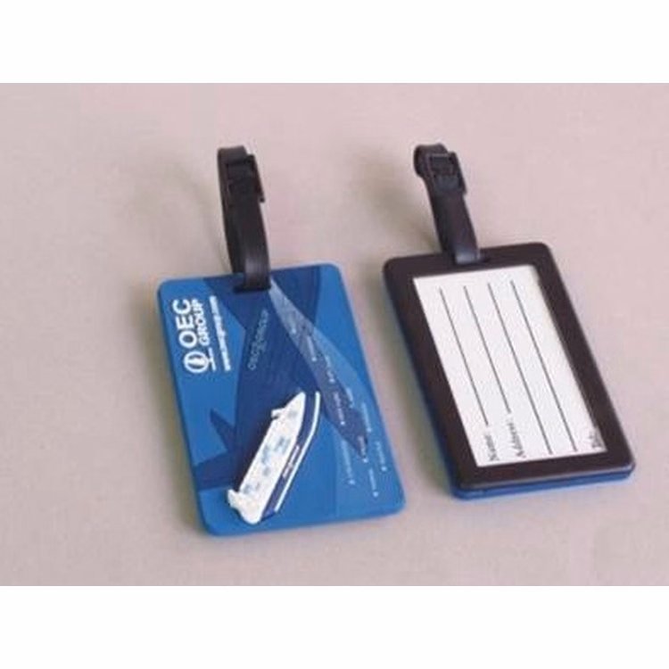 Soft PVC Plastic Luggage Tag, Airplane Luggage Tag As Promotional Gifts