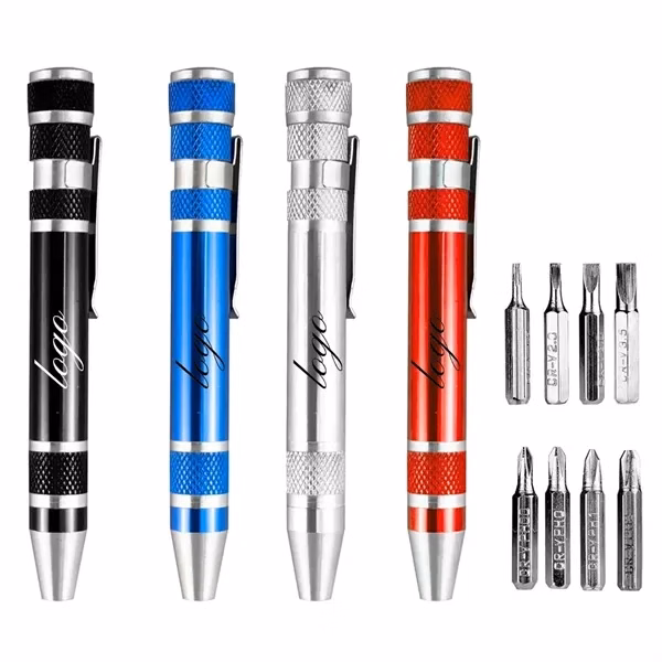 8 In 1 Mini Pen Screwdriver for Office, School and Events