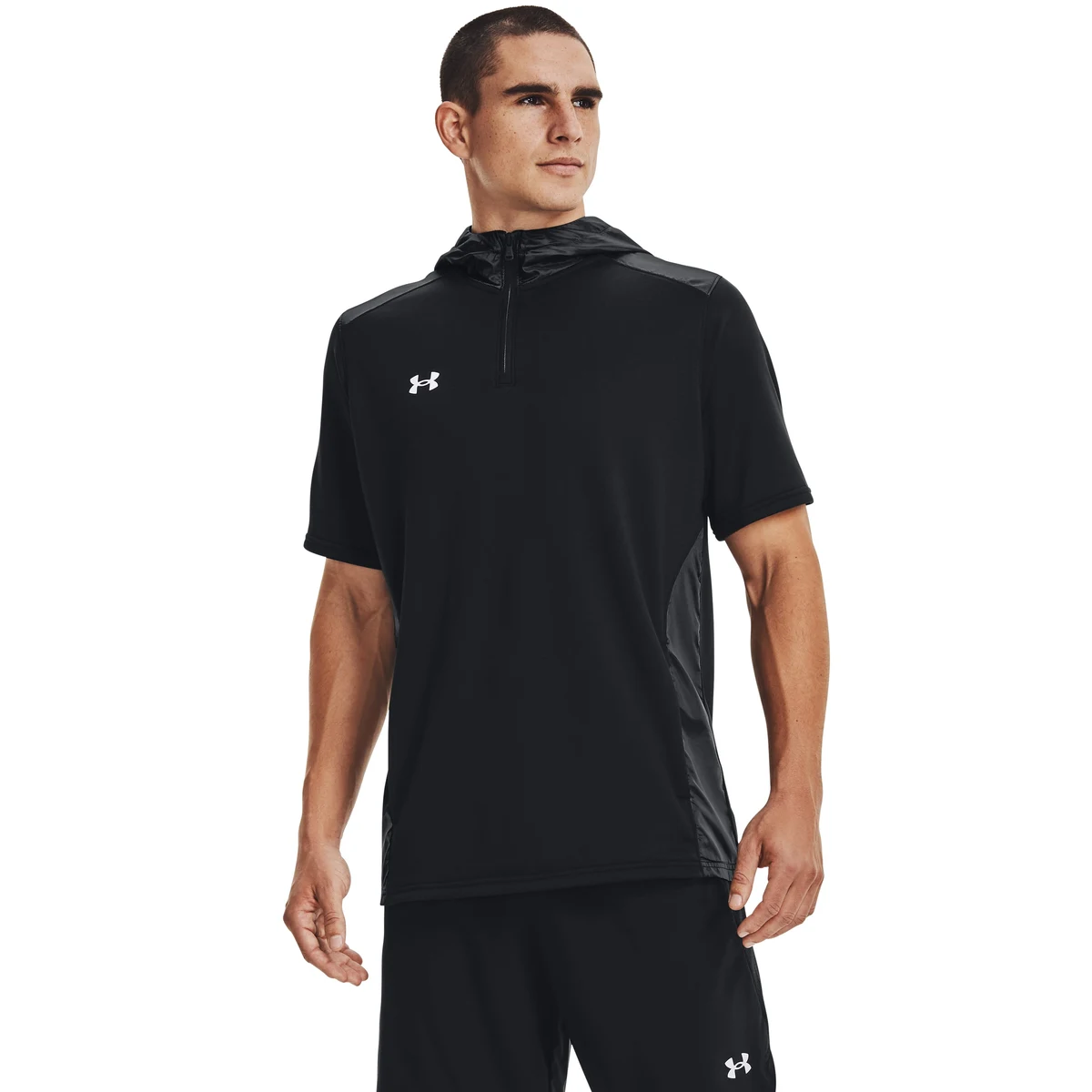 UA Command Men's Short Sleeve Hoodie, custom hoodie or sweatshirt with logo imprint 1
