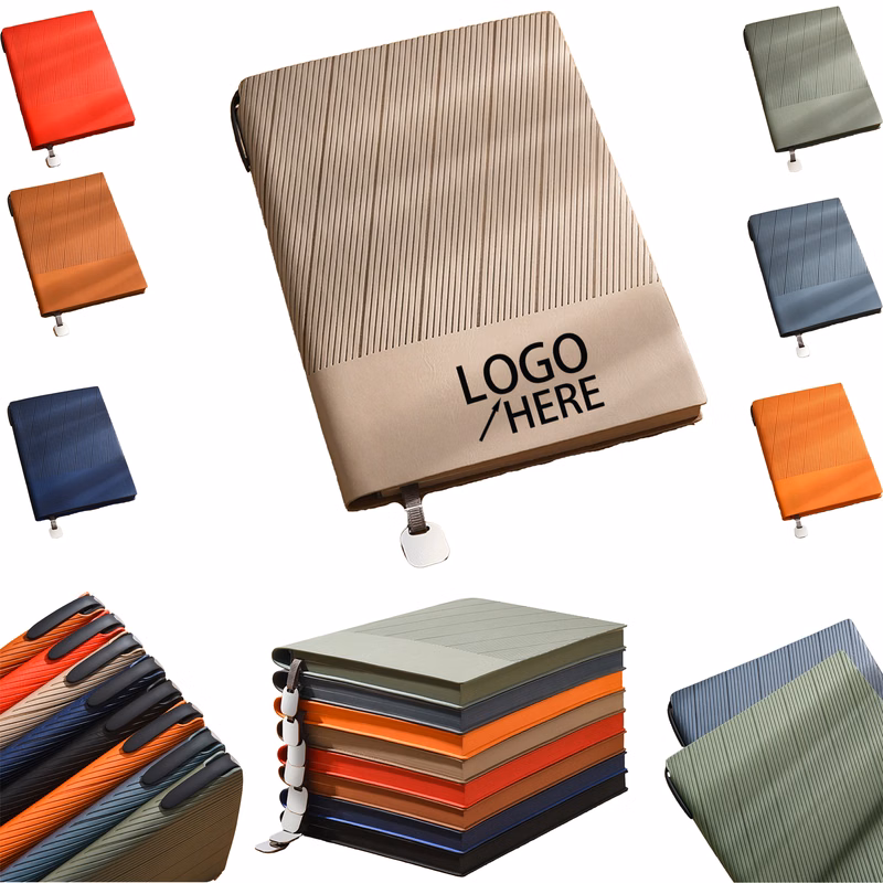 Office A5 Notebook with Stylish Synthetic Leather Binding