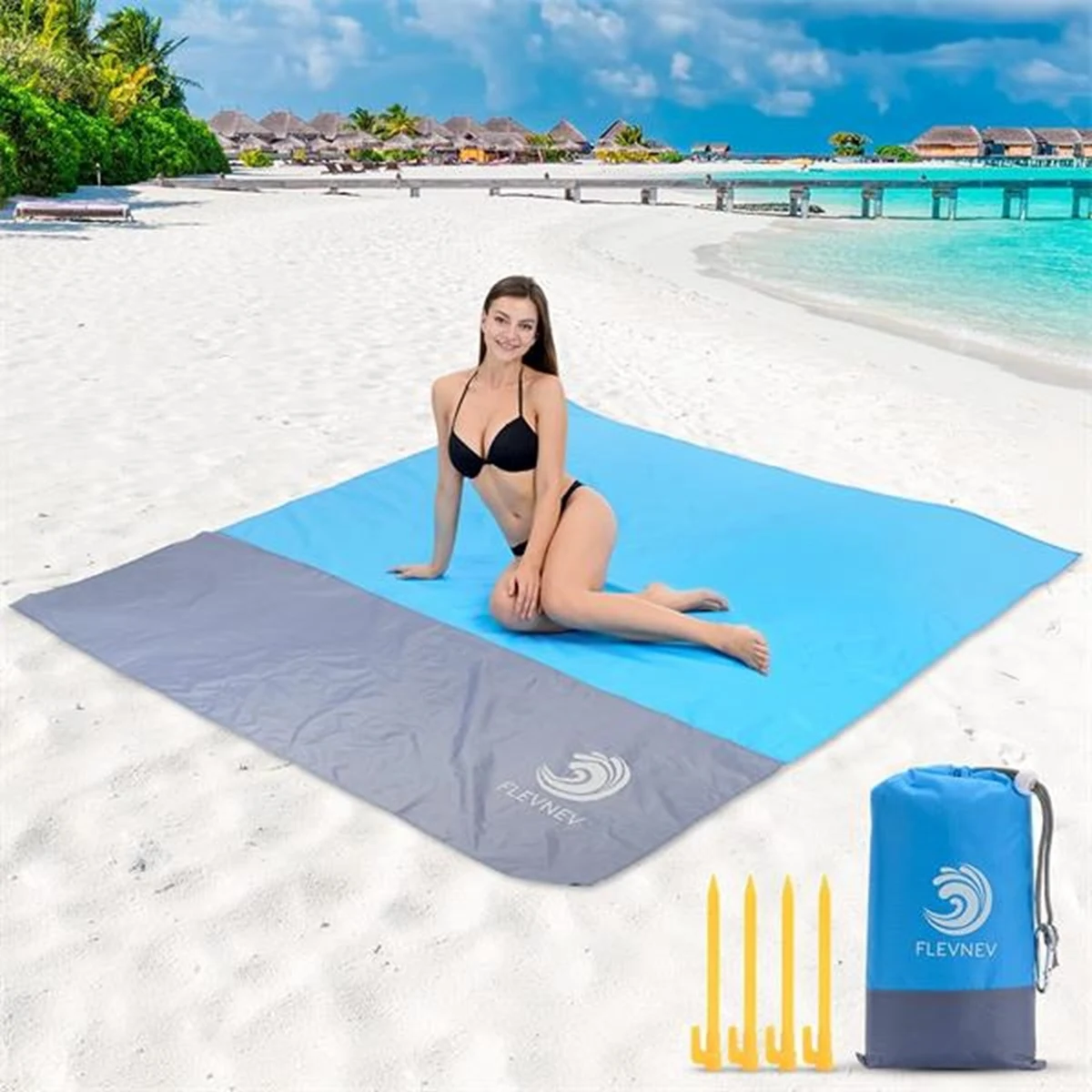 Sand Free Beach Blanket Mat 1