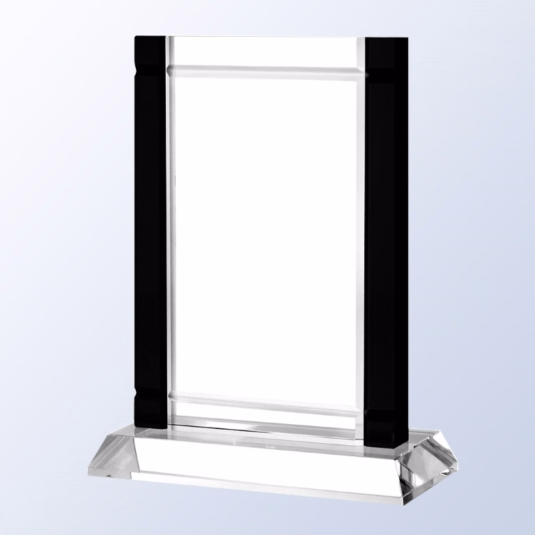 Black Deco Optic Crystal Awards