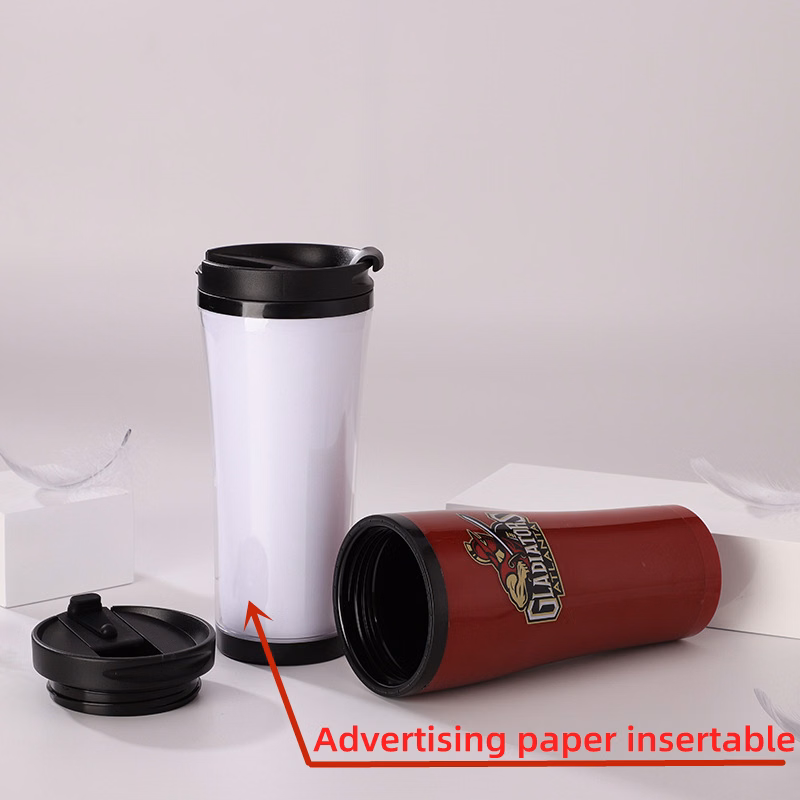 Double Wall Plastic Travel Mug